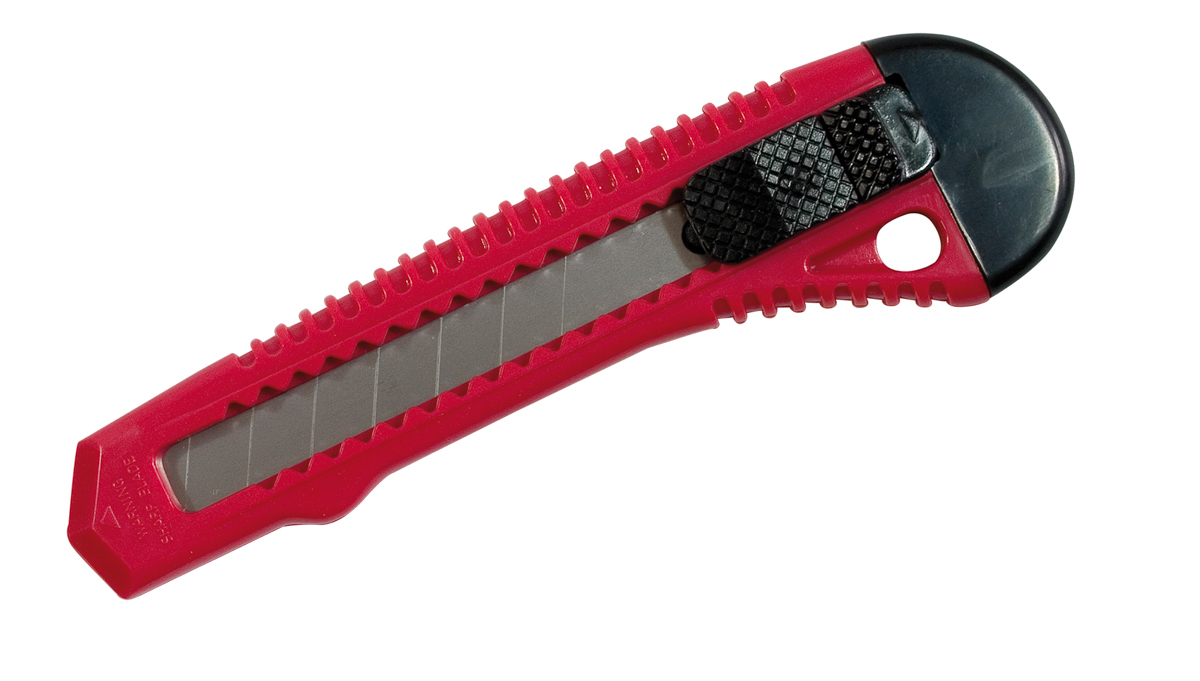 WD Cuttermesser ohne Metallführung 18mm rot/schwarz